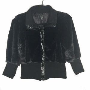 DeRotchild Girls Faux Vegan Fur Cropped Coat